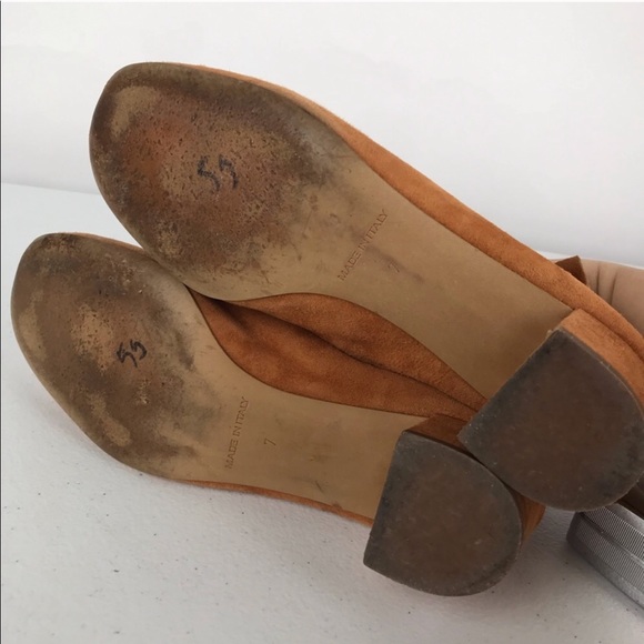 Everlane Cognac Suede The Day Heels Block - Picture 8 of 8